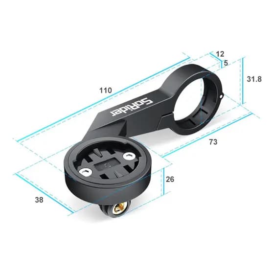 Suporte estendido Gps Lanterna Xoss Igpsport Garmin