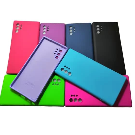Capa Case para Sams Galaxy Note 10 PLUS Interno Aveludada Com proteção de Câmera Varias Cores