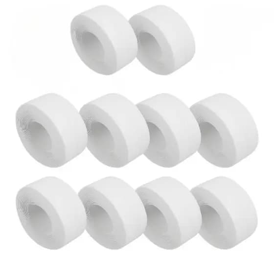 Fita Adesiva de Vedação Kit 10 Calafetar e Rejuntar Antimofo p/ Banheiro Cozinha Pia Box Vaso