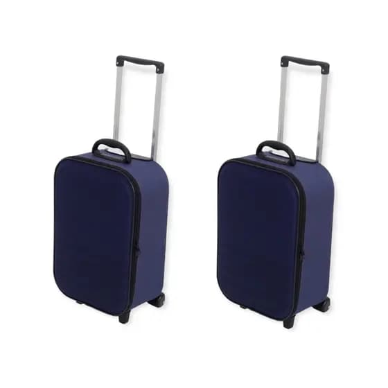 Kit 2 Malas Viagem 10 Kg De Bordo Pequenas Com Rodinhas Medidas Anac - FX1
