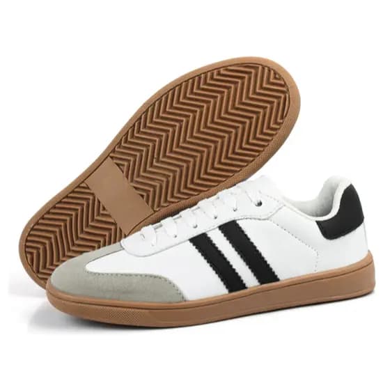 Tênis Branco Feminino Estiloso Casual Urbano Conforto Leve