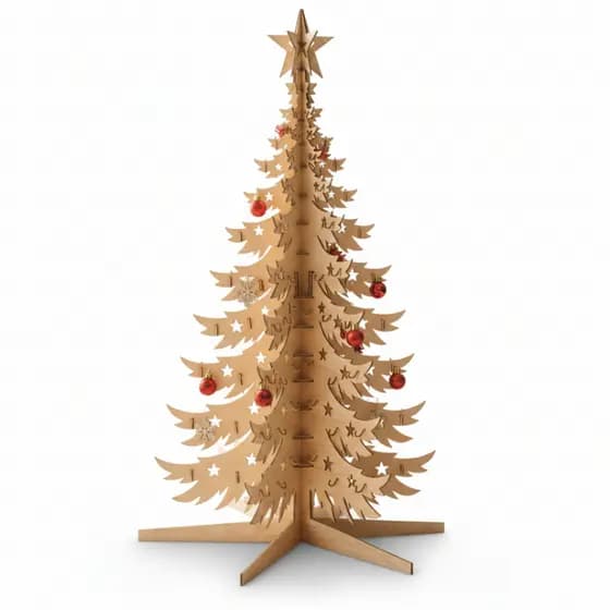 Arvore de Natal em MDF 104 centimetros Enfeite para Natal