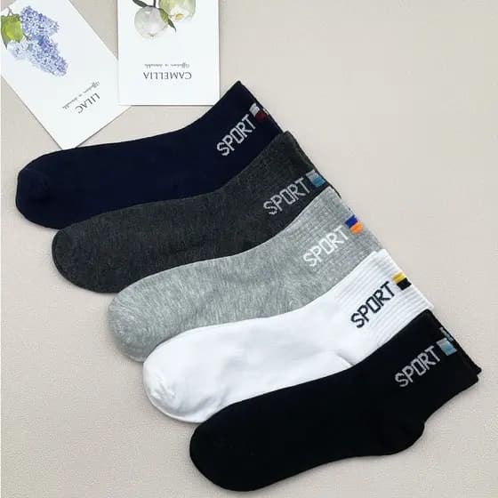 Kit 3 ou 6 Pares de Meias Masculina Adulto Cano Longo Alto Com Estampa