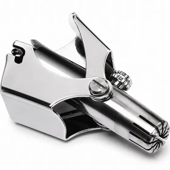 Aparador Manual de Pelos Nariz e Orelha Indolor Portátil Prático Higiene Masculina Premium