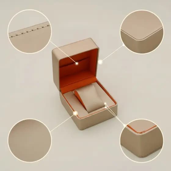 Caixa De Relógio Com Almofada De Couro , Organizador De Único , Sintético Compacto Para Viajantes , Cômoda , Viagens