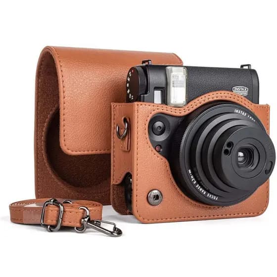 Bolsa Case de Couro Sintético para Câmera Instax Mini 99 – Capa com Proteção Elegante e Compacto