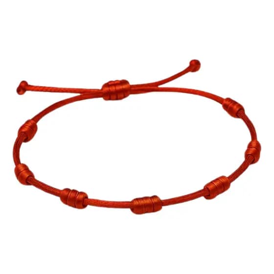 Pulseira Vermelha 7 Nós Kabbalah Proteção Contra Inveja Olho Gordo Amuleto Energia Positiva Fé Sorte Amor Saúde Paz