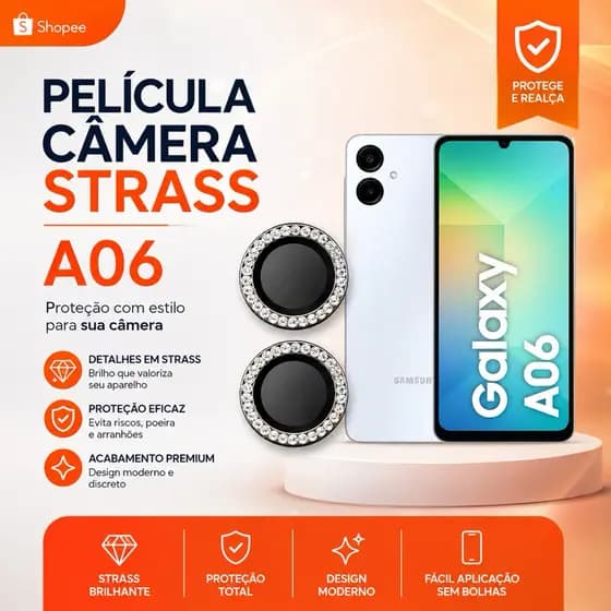 KIT A06 Pelicula de câmera diamante A06 STRASS PEDRINHAS BRILHANTES