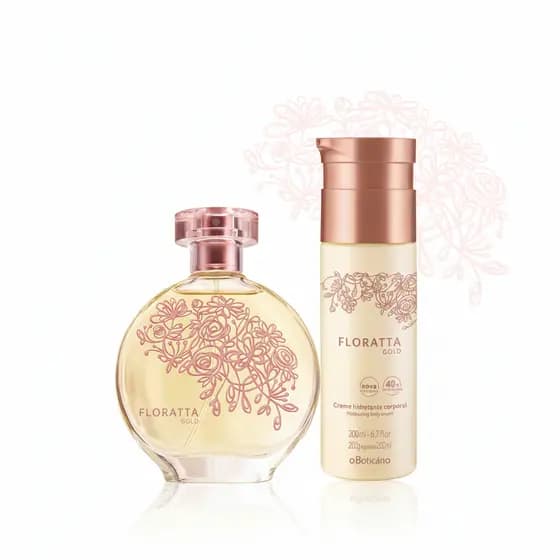 Kit Floratta Gold Desodorante Colônia 75ml + Loção 200ml OBoticário.