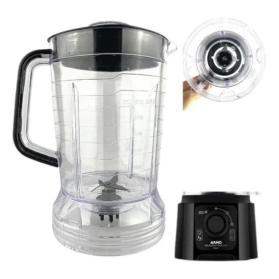 Copo De Liquidificador Arno Power Max 700w Cristal Preto