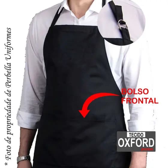 AVENTAL oxford regulável com bolso cozinha chef restaurante garçonete Lanchonete Pizzaria Evento