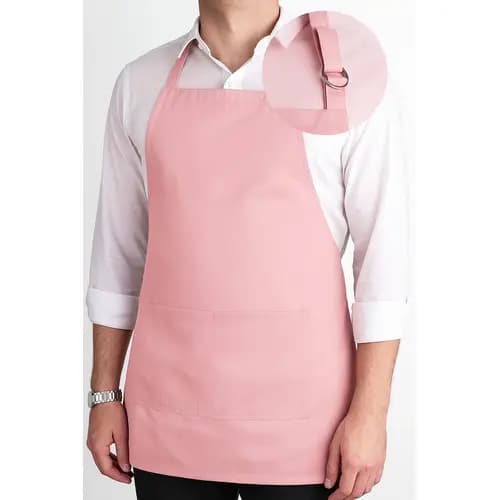 Kit 2 Avental Brim Cozinha Profissional Barbearia Cozinha Rosa-claro
