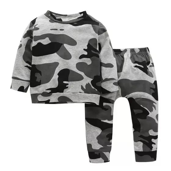 Conjunto Bebê Infantil Camuflado