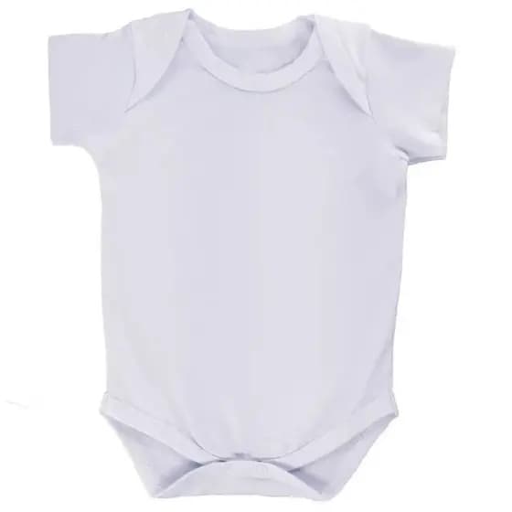 Body Bebê Branco Malha Algodão