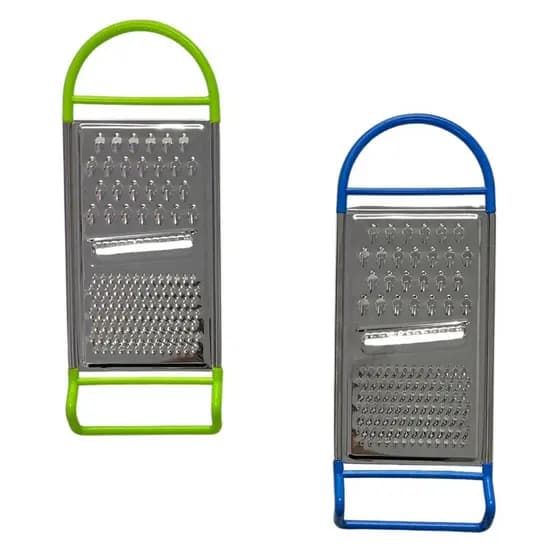 Ralador de Inox de Uso Manual 3 Faces Para Alimentos C/Apoio
