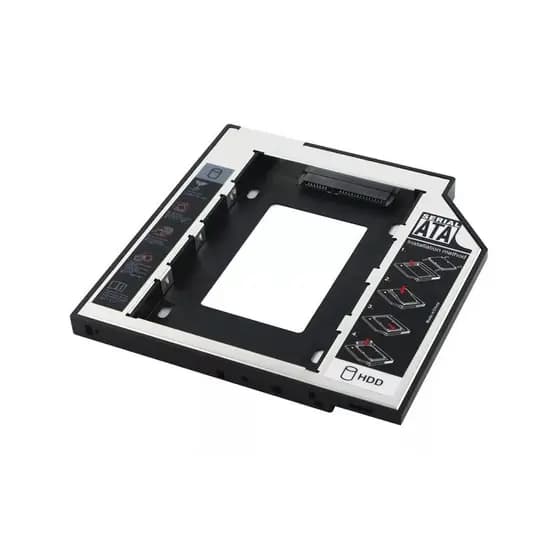 Adaptador Caddy Hd Ssd Sata 9.5 mm Case Gaveta Notebook Dvd