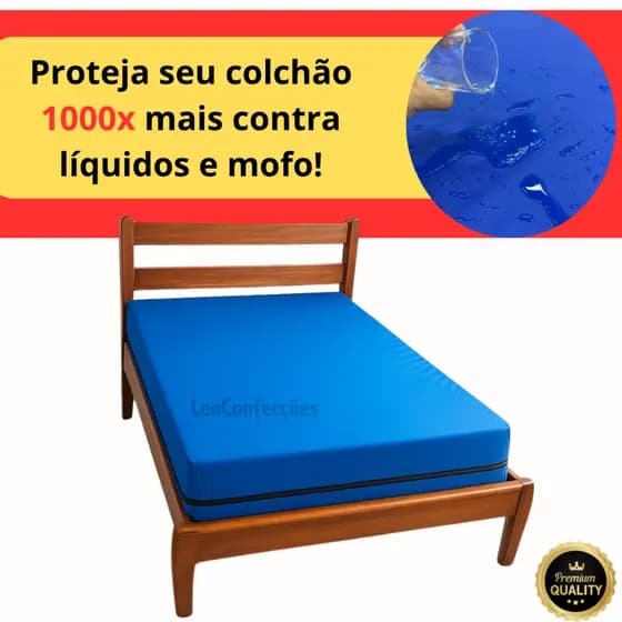 Capa Para Colchão Queen Protetor Impermeável Sob Medida com ziper