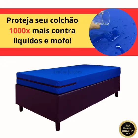 Capa protetor de Colchao Medida Solteiro impermeavel Hospitalar com ziper lateral escolha sua cor