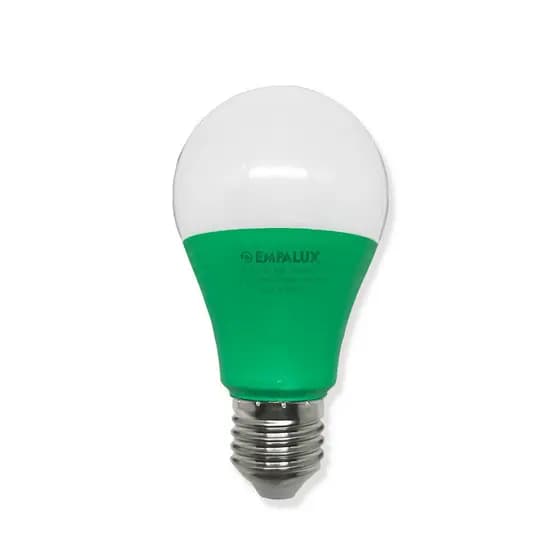 Empalux Kit 3 Lâmpadas LED Verde 10W E27 Bivolt Luz Colorida Decorativa