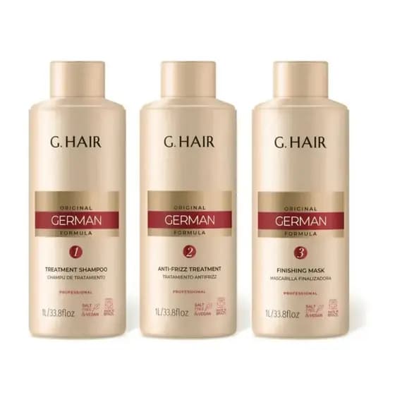G.Hair Shampoo Anti-Frizz e Mascara Finalizadora Fórmula Original Alemã 1L