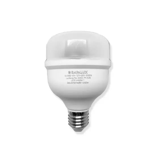 Empalux Kit 3 Lâmpadas LED 40W E27 Bivolt 6500K 3560Lm Luz Branca Ultra Brilho