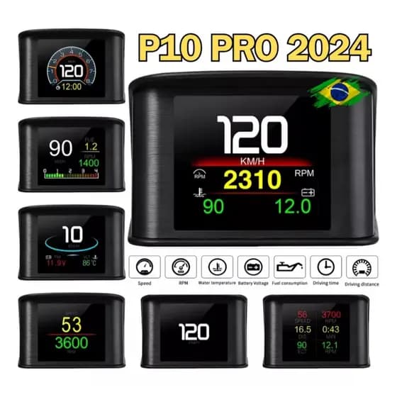 Computador De Bordo marcador de temperatura Obd2 Scanner Automotivo P10