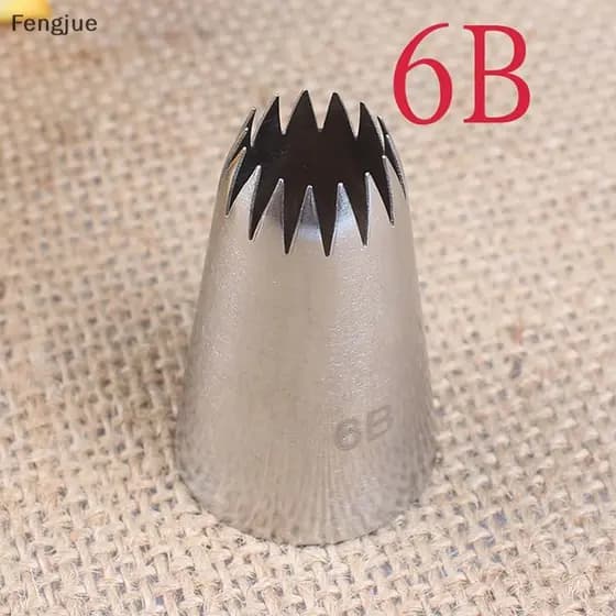 Fengjue 6B Bico De Confeiteiro De Aço Inoxidável Decoração Ponta Bolo Assando Pastelaria BR