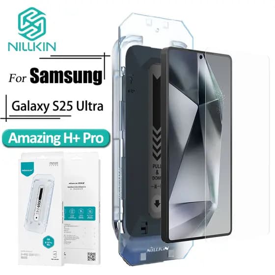 Vidro Temperado NILLKIN Para Samsung Galaxy S25 Ultra H + Pro Protetor De Tela Antirreflexo De Fácil Instalação