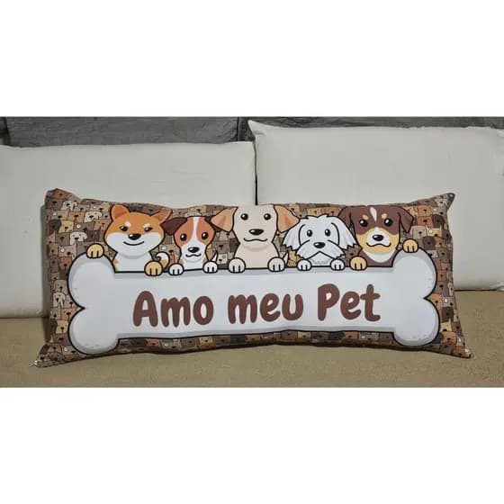 Capa Travesseiro de Corpo Xuxinho Estampada Pet 90 x 38 Com Ziper