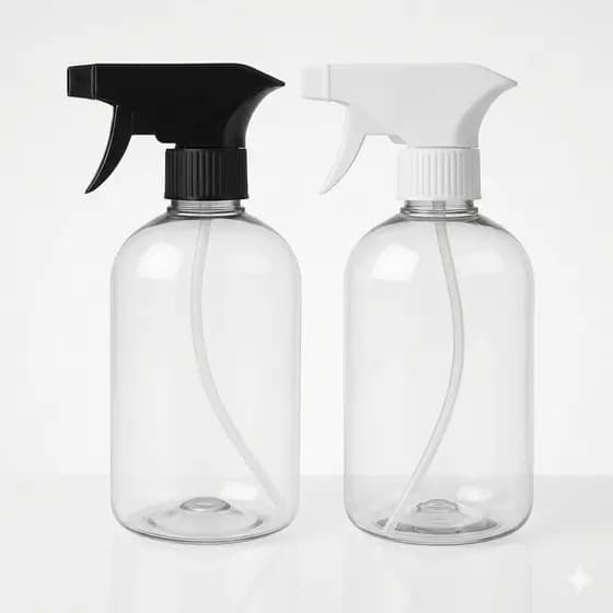 Kit Frasco Borrifador 500ml Spray Pulverizador Válvula Limpeza Salão Barbearia Jardinagem