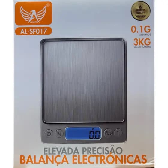 Balança de Precisão LTOMEX AL-SF017 Digital 3Kg