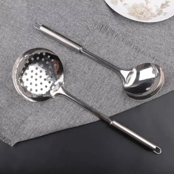 Kit Cozinha Espatula de Arroz e Concha Furada