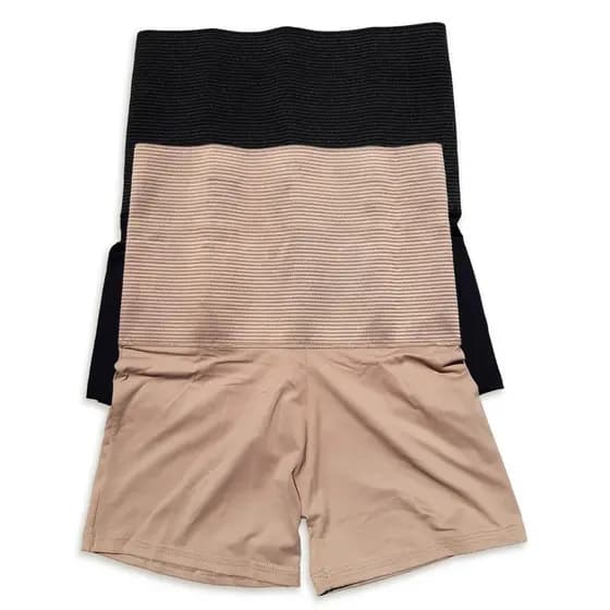 2 Short Cinta Aperta Barriga Reduz Medida Calcinha Modeladora