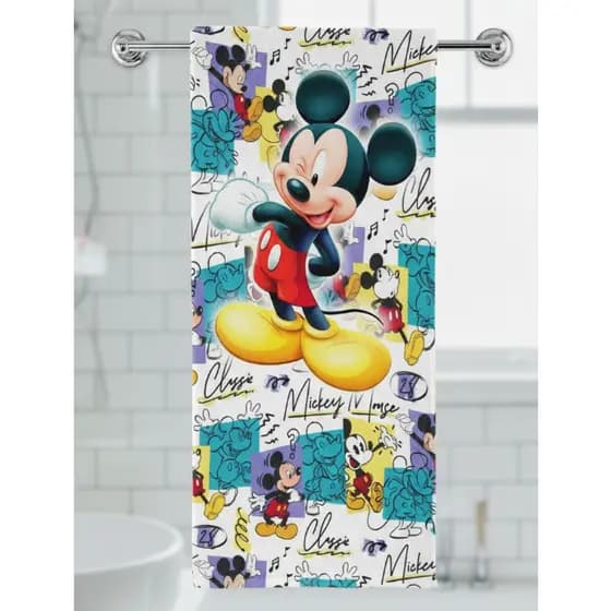 Toalha Banho Felpuda infantil 70x140cm mickey