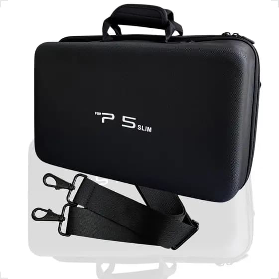 Bolsa Case Maleta Para Transporte Do Console E Acessórios Compatível Com Ps5 Slim PRETO