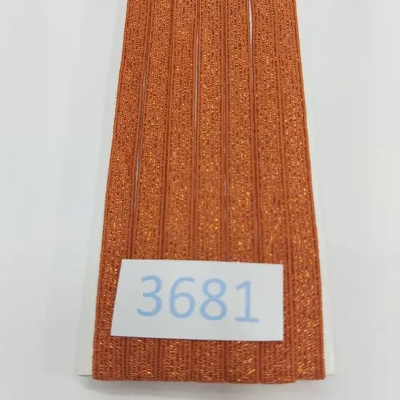 10 metros Elástico Lurex Especial 7mm Cobre 3681 010 284A30
