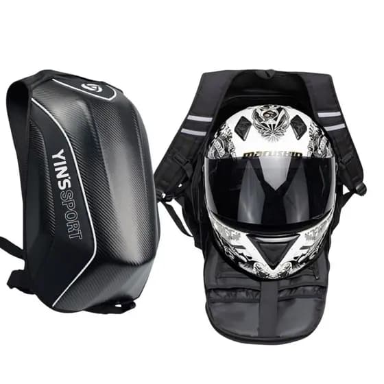 Mochila Grande Capacete Moto Motoqueiro Motoboy Aerodinâmico