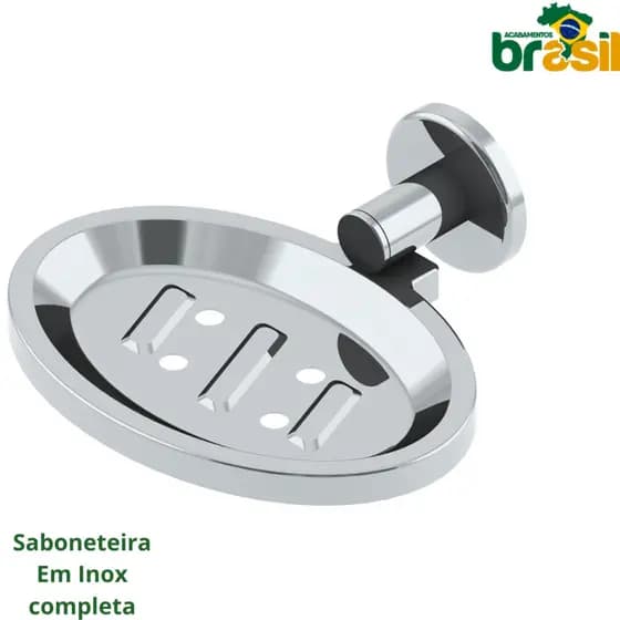 inox acessorios Saboneteira banheiro Porta Sabonete Inox Parede maior resistencia