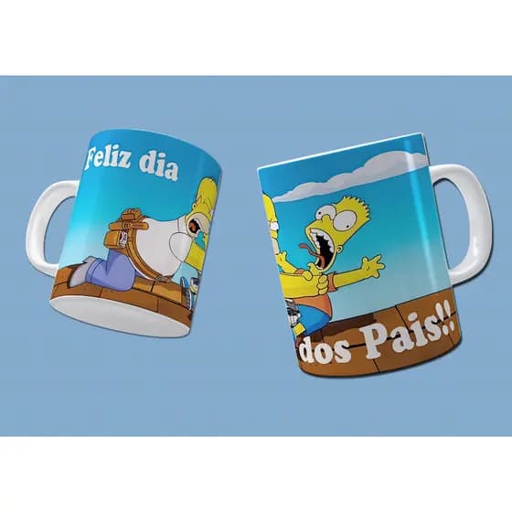Caneca Dia dos Pais de porcelana