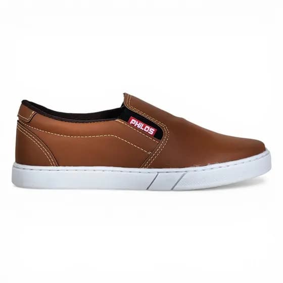 Tênis Masculino Sem Cadarço Slip On Leve Prático Antiderrapante