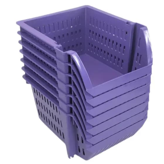 Kit 3 Cestos Mini Organizador Empilhável