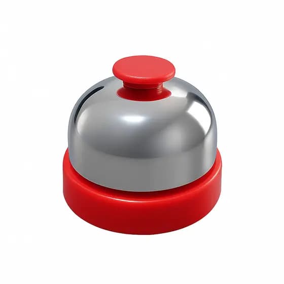 Campainha Sinaleta Sino De Mesa P Hotel Bar Cozinha Recepção Cromado