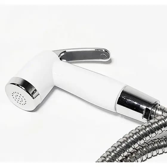Gatilho Para Ducha Higienica / Chuveirinho Branco Com Suporte ABS Banheiro