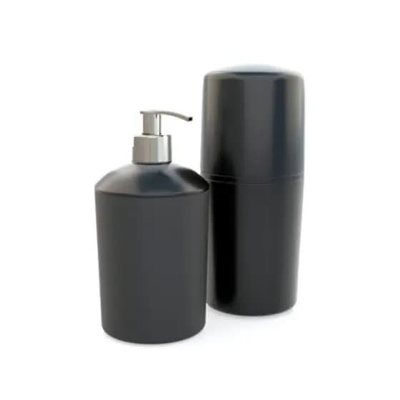 Kit Porta Escovas E Dispenser Sabonete para organizar o banheiro