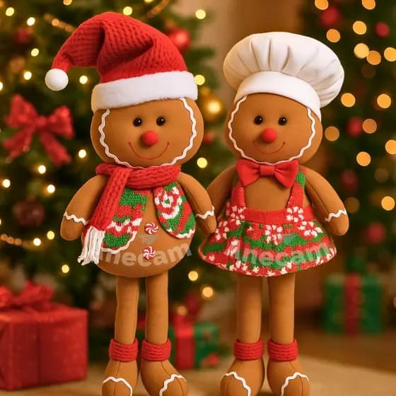 Boneco Papai Noel Decoração De Natal Super Grande 60 cm Bonecão Biscoitão Peluciado Enfeite 2025