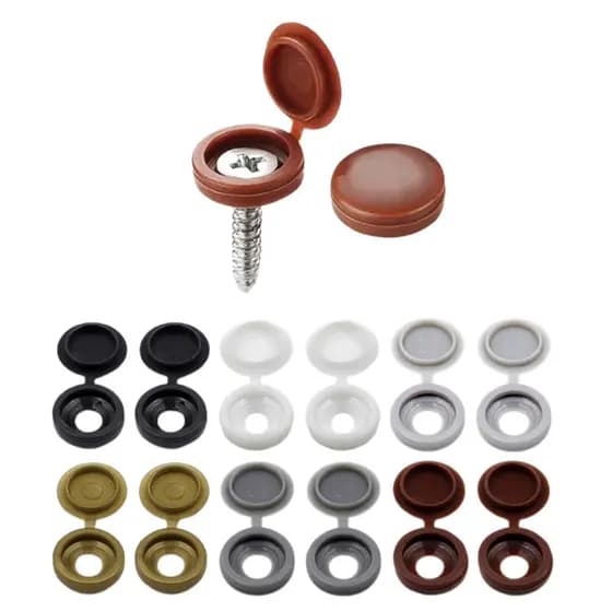 Kit 12 Capas Tampas Acabamento Para Esconder Parafuso Móveis