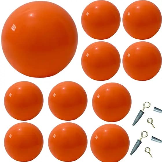Bola De Vinil Plástico Decoração 40cm Atacado Kiko Grande 10un Laranja