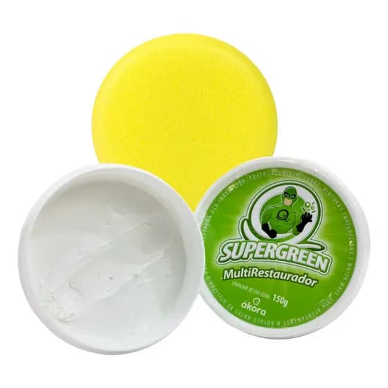 Pasta Restauradora Multirestaurador De Inox Limpa Metais Prata Manchas + Esponja Ákora Ecogreen