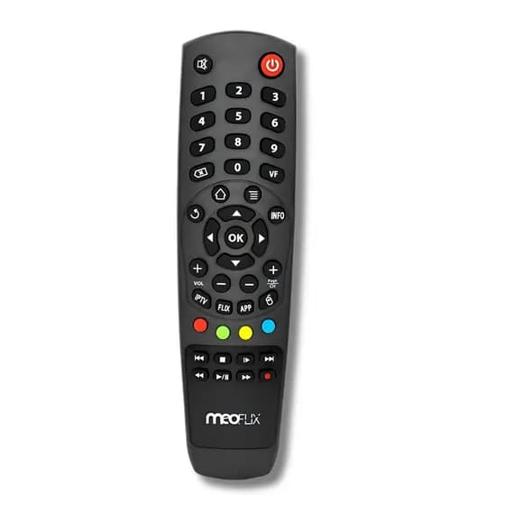 Controle Remoto Meo-Flix Flixter - QBIC - EVA - Novo - Com Nota - Subtitui Modelo Original