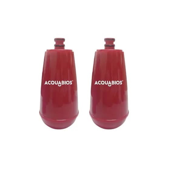 KIT 02 UN Refil E05 P/ Torneira Filtro Original Acquabios Bica Movel Vermelho Com Redução de Cloro